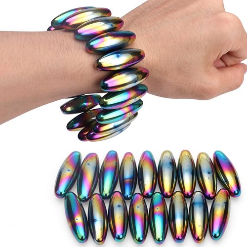 Magnet Fidget Toys, Ferrite Putty Rattle Magnets Spinning Buzzing Snake Eggs for Adults, Hematite Magnetic, Educational Science Kit, Holiday Stocking Stuffer, Stress Relief Desk Toy Office