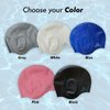 Nutravicity Swim Cap Silicone for Long Hair Swimming Caps for Women & Men (Gray)