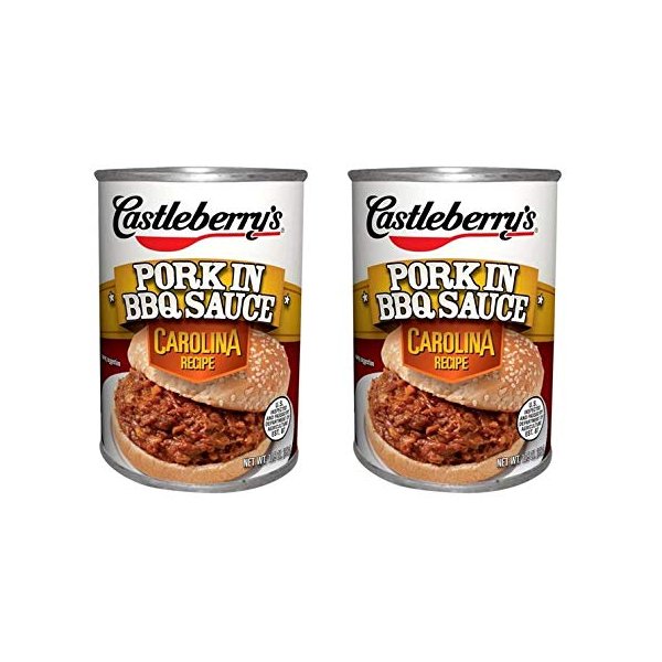 Castleberrys Pork in BBQ Sauce, Carolina Recipe 10.5 oz (Pack of 2)