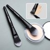 EIGSHOW Everyday Makeup Brushes, 5 Pcs Beginner Makeup Brush Set for Foundation, Blush & Concealer, Eyeshadow, Vegan & Cruelty-Free, Travel Friendly - Black