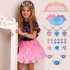 Princess Dress Up Toys & Makeup Jewelry Set, Baby Princess Shoes Costumes Set incl Color Skirts, Shoes, Crowns, Accessories,Toddler Girls Christmas Party Role Play Birthday Gifts for 3-6 Year old Girl