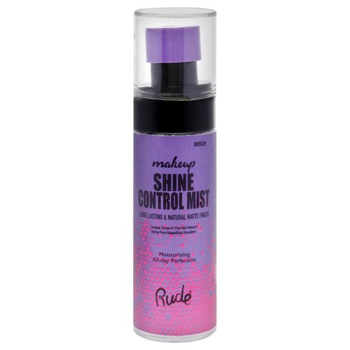 Rude Cosmetics Shine Control Lasting Makeup Mist for Women - 2 oz Mist