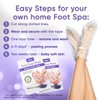 Foot Peeling Mask | Skin Care Pedicure Foot spa - Foot Mask & Foot Callus Remover with Aloe Vera Extract for Baby Soft Skin | Woman & Man | Remove Dead Skin, Cracked Feet & Callus | Lavender (2 Pairs)