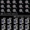 10 PACKS LED Bobo Balloons, Clear Light Up Balloons,Helium Glow Bubble Balloons with String Lights for Party Birthday Wedding Quinceanera Decorations (Warm White)