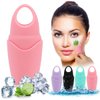 Small Ice Roller for Face and Eye, Ice Face Roller Facial Beauty Ice Roller Skin Care Tools, Ice Facial Roller Gua Sha Face Massage, Silicone Ice Mould for Face Beauty Remove Fine Lines (Purple)