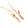 yueton 2pcs Fashion Ladies Rhinestone Gold Butterfly Chain Alligator Clips Barrettes Bobby Pin Hair Clips Bride Headwear Edge Clip Clamps Headbands
