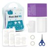 ReaJoy 26 PCS First Aid Kit, Wound Closure Strips, 2 Strips x1, 3 Strips x1, 4 Strips x1, Emergency Wound Closure Device Without Stitche, First Aid Supplies Kit at Home Outdoors Sports