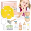 ZJEFUNS Wooden Makeup Toy Set for Kids Beauty Salon Pretend Play Toys for Toddlers Skin Care Learning Toys Cute Pretend Makeup Kit for Girls and Boys. (Beauty Salon)
