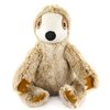 Giftable World 9 Inch Plush Pet Toy Sitting Tan Two Tone Sloth with Squeaker Dog Chew Toy