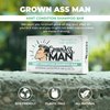 Grown Ass Man Co. - Solid Shampoo Bar Rich Lather 3 in 1: Hair, Beard & Body Wash - Plastic Free & Eco-Friendly, Natural & Organic Clean for All Hair Types, 4oz Bar (Mint Condition, Single)