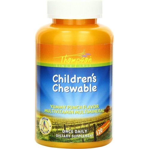 Thompson Children's Multi, Chewable, Punch (Btl-Plastic) 120ct