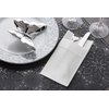 White Dinner Napkins Cloth Like with Built-in Flatware Pocket, Linen-Feel Absorbent Disposable Paper Hand Napkins for Kitchen, Bathroom, Parties, Weddings, Dinners or Events, 16x16 inches, Pack of 50