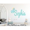 Baby Unicorn Custom Name Wall Decal - Personalized Name Unicorn Wall Sticker - Unicorn Wall Art Decor - Wall Decal for Nursery Bedroom playroom Decoration (Wide 15"x8" Height)
