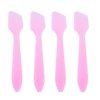 ericotry 100PCS Disposable Plastic Mini Cosmetic Spatula Scoop Cosmetic Skin Care Facial Cream Spatulas for Mixing and Sampling (Pink)