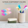 V-TOP Silicone Toothbrush Case Covers, 12 Pack Toothbrush Head Covers for Travel, Tooth Brush Covering for for Home and Outdoor