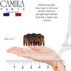 Camila Paris CP3515 French Small Hair Clips for Women Thick Hair for Long Curly Wavy Hair, Girls Hair Claw Clip, Durable Styling Big Claw Clip for Thick Hair, Strong Hold No Slip Grip, Made in France