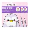 The Crème Shop Korean Skincare Beauty Full Facial Advanced Sheet Daily Natural Essence easy-to-use Soothing - Drink Up, Skin! Penguin Face Mask 3 Piece Value Set