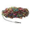 GetCoupon Parrot Toy, Grass Woven Colorful Tear Toy, Decompression Fun Pull Toy, Shredded Paper Toy, Bird Toys Cage Accessories