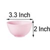Hulless 3.3 Inch Silicone Facial Mask Mixing Bowl for Facial Mask, Mud Mask and Other Skincare Products Medium Multi colored 5 Pcs.
