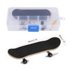 GLOGLOW Finger Skateboard, Wooden Mini Fingerboard Finger Toy with Wooden Board Professional Bearing and Wheel for Adults and