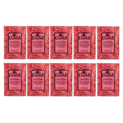Churchill Coffee Creme Brulee 10 Portioned Packs -1.5 oz each - Ground - Flavored Coffee