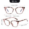 MORESHINE Cateye Anti Blue Light Blocking Computer Glasses Fashion Women Eyeglasses Frames Anti UV Clear Lens (97093-C16 Pink Tortoise)