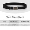 Kajeer Elastic Kids Belts for Boys Girls - Adjustable Boys Belts for School Uniforms with Silver Square Buckle