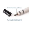 AB Earth 2020 Ergonomic Design Joint Protectors for Pool Cue Billiards Stick 5/16 X 18 Size (2 Sets)