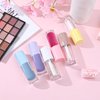 oruola 6pcs Empty Lip Gloss Tubes,Lip Gloss Tubes,6 ml Clear Lip Gloss Containers with Wand Cuticle Oil Dispenser,Refillable Transparent Lip Gloss Bottles for Women Girls DIY Makeup (Colorful)