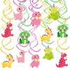 Dino Dinosaur Hanging Swirl - 24PCS Party Decorations for Boys Kids Theme Birthday Party Supplies Dinosaur Hanging Spiral Garlands Ceiling Decor (Dino Dinosaur)