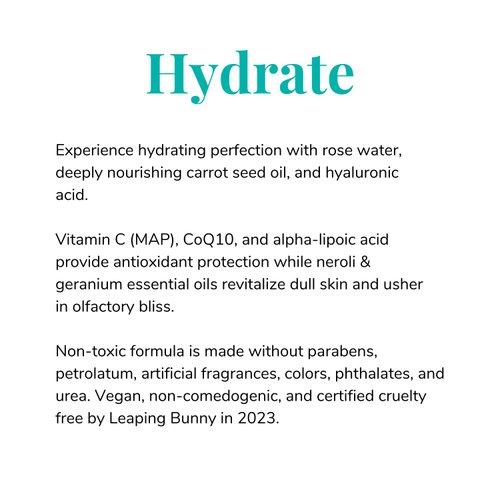 BOTANICAL RUSH Ultra Hydrating Lotion, Made with Rose Water, Carrot Seed Oil, and Geranium Essential Oils which can Revitalize your Dull Skin, Keeping Your Skin Deeply Nourished & Hydrated, 1.0 FL OZ