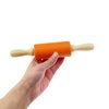 Zelerdo 6 Pack Mini Small Rolling Pin 9 Inch Kids Rolling Pin Wooden Handle for Home Kitchen