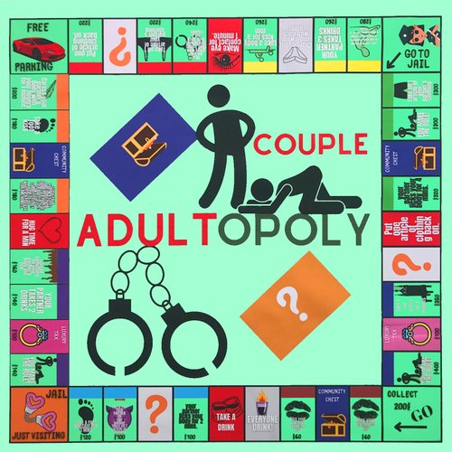 TITIO Adultopoly Board Game, Couple Adult Opoly Board Game, Valentines Gifts for Him Her Boyfriend Girlfriend, Birthday Date Night Gifts for Husband Wife