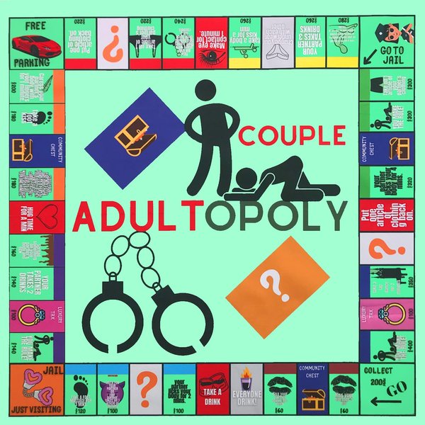 TITIO Adultopoly Board Game, Couple Adult Opoly Board Game, Valentines Gifts for Him Her Boyfriend Girlfriend, Birthday Date Night Gifts for Husband Wife
