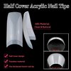 Clear and Natural Acrylic Nail Tips 1000pcs French Nail Tips For Acrylic Nails Half Cover Artificial False Nails Tips with Storage Case