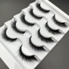 Cat Eye Lashes, 5 Pairs Mikiwi 100% Real Mink Cat Eye Look False Eyelashes, 5 Pack 1 Styles, Winged Out Cateye Mink Eyelashes, Fox Eye Effect Natural Look Mink Lashes Strip Multipack 16mm