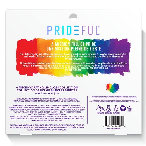 Prideful 6pk Lip Gloss