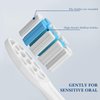 Linkidea Replacement Electric Toothbrush Head, 8 Pack Tufting Soft Brush Head, Power Tooth Brush Head Compatible with Philips Sonicare ProtectiveClean 5100/6100, 4100 Power Toothbrush