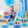 12 pcs Ocean Sea Animals Honeycomb Centerpieces Ocean Themed Birthday Party Decorations Tropical Beach Themed Party Decorations Fish Crab Turtle Seahorse Sea Creature Birthday Party Supplies