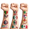 Mexico Independence Temporary Tattoos Viva Mexican Party Decorations Favors Supplies Mexican Themed Cute Stickers 10 Sheets 100 PCS Gifts for Baby Girls Boys Class School Carnival