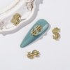 30PCS Money Dollar Nail Charms Silver and Gold 3D Alloy Dollar Money Nail Art Charms with Rhinestones for Women Nail Decoration DIY Design Crystals Shiny Nail Gem Jewelry Manicure