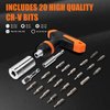 Stocking Stuffers for Adult Men Women, Super Universal Socket Tool, Christmas Gifts forDad Husband Handyman, Set of 25 with Power Drill Adapter, T-Handle Ratchet Driver & 20 Screwdriver Bits