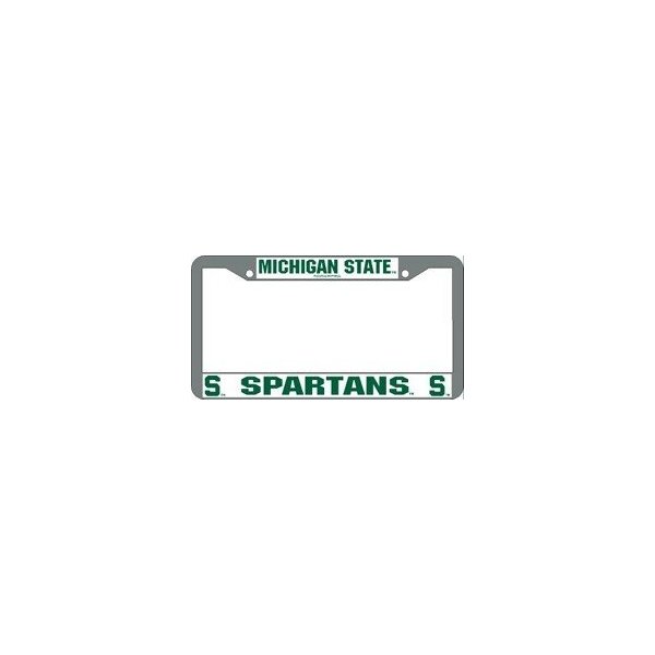 Michigan State Spartans Chrome License Plate Frame