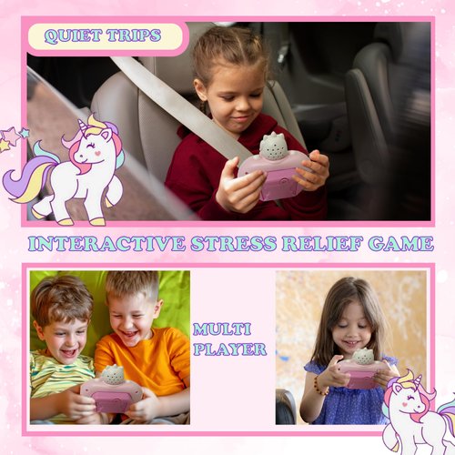 CJ Toys™ Fast Push Bubble Console Premium | Fidget Pop It Game for Stress Relief & Focus | Popit Game Controller for Ages 3-12 (Unicorn)