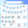 Rakuto Blue Axolotl Birthday Party Decorations, Cartoon Axolotl Happy Birthday Banners, 12PCS Cute Axolotl Birthday Banner Hanging Swirls Party Decor Supplies for Boys