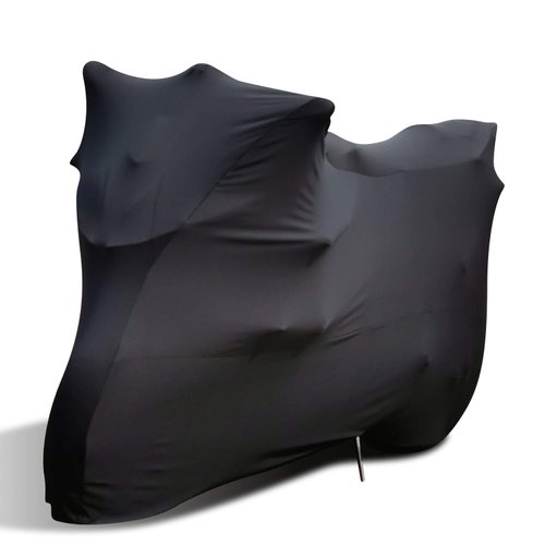 WinPower Indoor Motorcycle Cover Velvet Stretch Elastic Covers for Motorbikes, 116 x 43 x 55 inches