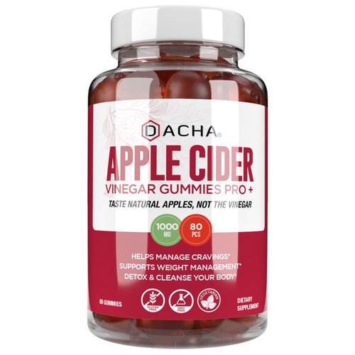 Premium Apple Cider Vinegar Gummies – 80 Count, 1000mg Raw, Organic, Unfiltered ACV from The Mother, Not Sticky, Immune, Detox, Fitness & Acid Reflux Heartburn Pomegranate Beet Root Vitamin B9 B12