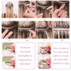 5mm 500 Micro Silicone Lined Nano Link Rings Crimp Beads Hair Extension Tools Invisible (Dark Brown)