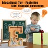 Letter Piggy Bank PrimRend® Personalized Wooden Money Coin Cash Saving Bank for Boys Girls Kids Toddler Gifts for Birthday|Christmas|Baby Shower|Children's Day Medium 9 Inch, Alphabet E