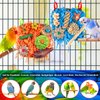 KATUMO Bird Toys, 2 Pack Bird Grass Mat Foraging Wall Toys Parrot Shredder Toys for Parakeet, Cockatiel, Conure, Lovebird, Budgie, Small to Medium Birds